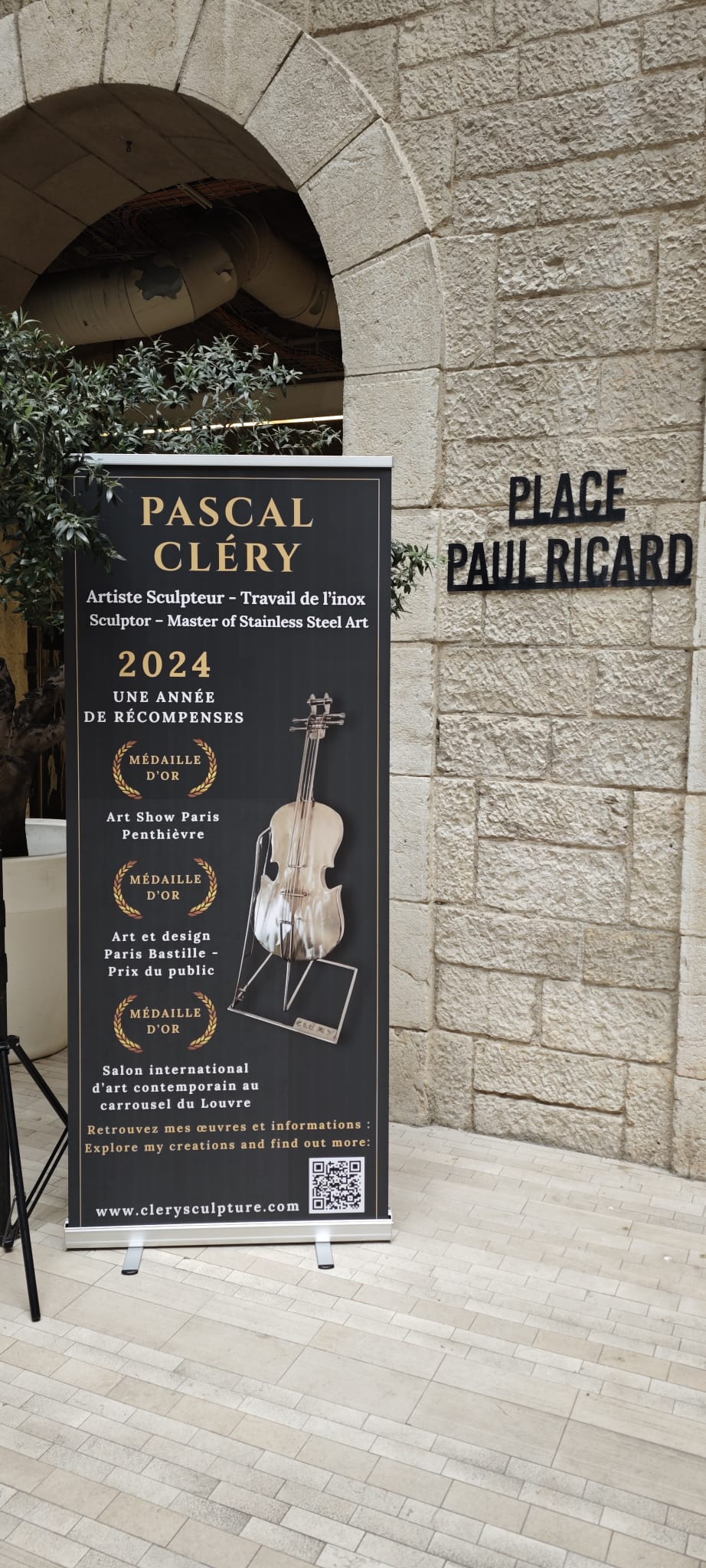 Rolls up réalisé par l'agence Comm'vous pour Pascal Clery